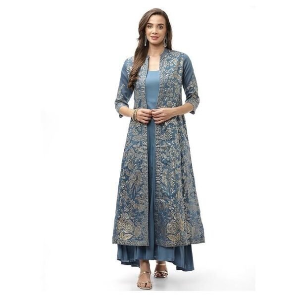 BIBA Solid Polyester Straight Fit Womens Kurta